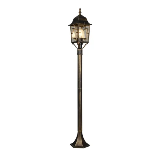 Volturno tuinpadverlichting, roestkleurig, hoogte 100 cm, aluminium