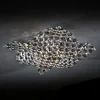 Wand- en plafondlamp Saten, kristal, 41 cm