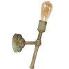 Wandfakkel 3105 van messing, schuin