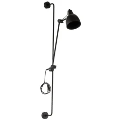 Wandlamp 997 met stekker, 1-lamp, zwart