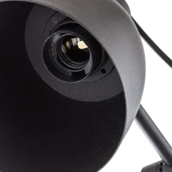 Wandlamp 997 met stekker, 1-lamp, zwart