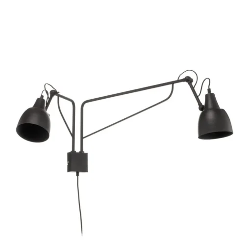 Wandlamp 1002 met stekker, 2-lamps, wit