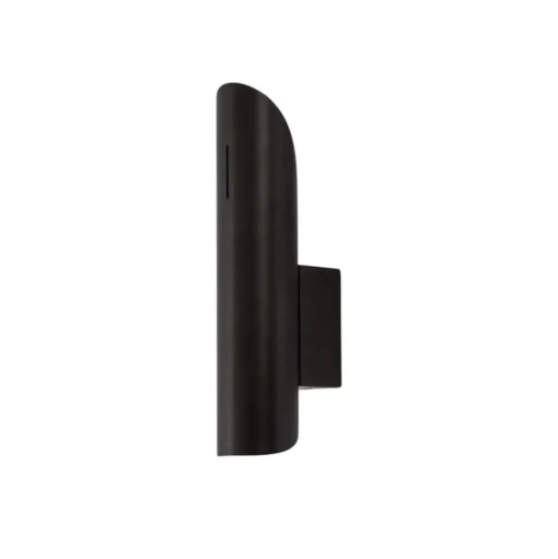 Wandlamp Ana Plus, zwart, staal, hoogte 24,5 cm, G9