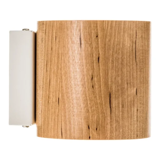 Wandlamp Ara als cilinder van hout