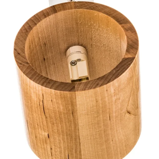 Wandlamp Ara als cilinder van hout