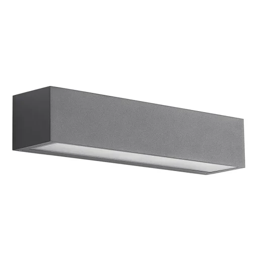 Wandlamp Arcchio Lengo, 38 cm, antraciet, E27, IP54