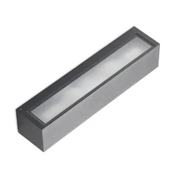 Wandlamp Arcchio Lengo, 38 cm, antraciet, E27, IP54