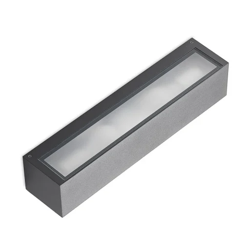 Wandlamp Arcchio Lengo, 38 cm, antraciet, E27, IP54