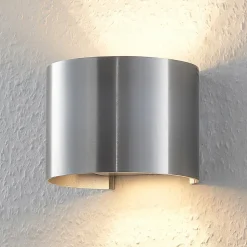 Wandlamp Arcchio Zuzana, rond, aluminiumkleurig, G9, 13 cm breed