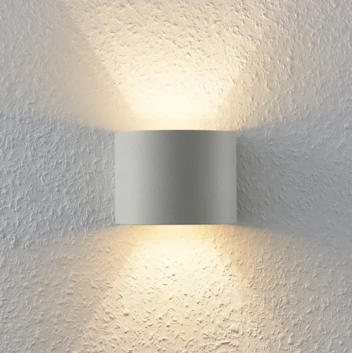 Wandlamp Arcchio Zuzana, rond, wit, G9, 13 cm breed