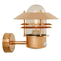 Wandlamp BLOKHUS sensor koper