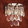 Wandlamp Celeste met K9-kristallen, goud