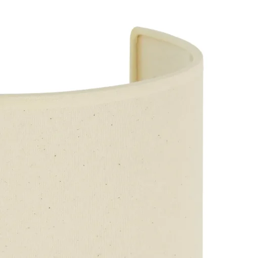 Wandlamp Celine, beige, stof, E27