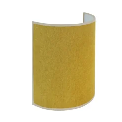 Wandlamp Celine, Soro, mosterdgeel, stof, E27