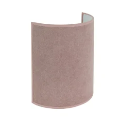 Wandlamp Celine, Soro, roze, stof, E27