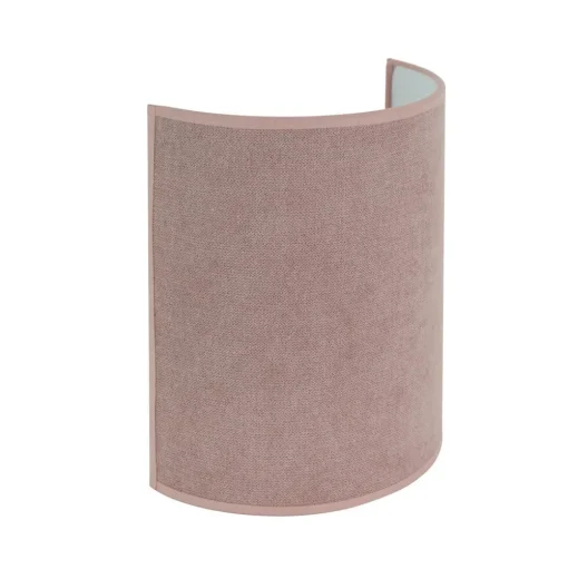Wandlamp Celine, Soro, roze, stof, E27