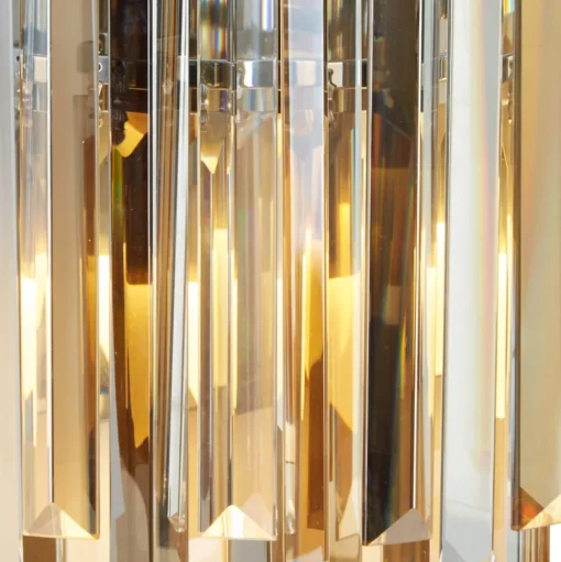 Wandlamp Clarissa met kristallen prisma's