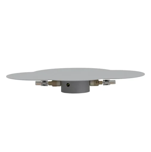 Wandlamp Cloud, grijs, 38 cm breed, metaal, wolk, G9