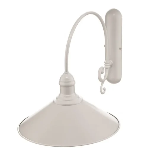 Wandlamp Elmo, wit gelakt