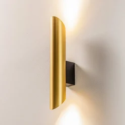 Wandlamp Eye Cut, messing