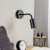Wandlamp Eye Flex S, zwart