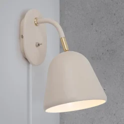 Wandlamp Fleur met mooie messingdetails