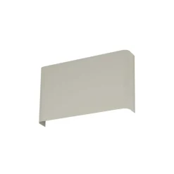 Wandlamp Haga, lichtgrijs, metaal, 25 cm breed, G9