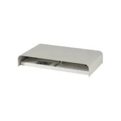Wandlamp Haga, lichtgrijs, metaal, 25 cm breed, G9