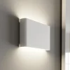 Wandlamp Haga, wit, metaal, G9, up/down, 25,5 cm breed