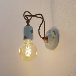 Wandlamp in vintage stijl C665 turquoise