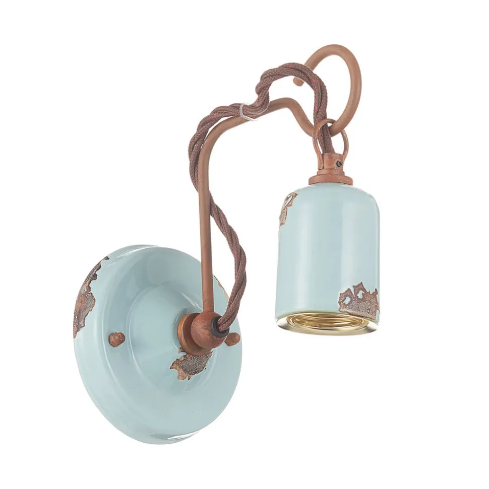 Wandlamp in vintage stijl C665 turquoise