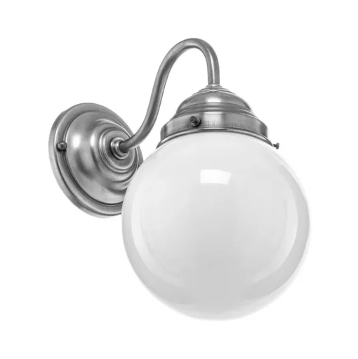 Wandlamp Larry, nikkel mat