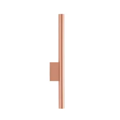 Wandlamp Laser, koperkleurig, metaal, 40 cm hoog, G9