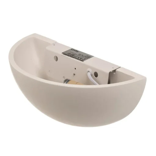 Wandlamp Lindby Pascali, hoogte 13 cm, wit, gips
