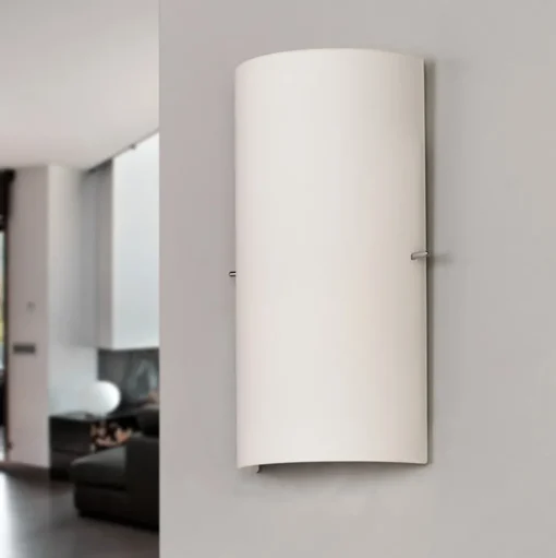 Wandlamp Lucande Sidra, hoogte 28 cm, glas, halfrond