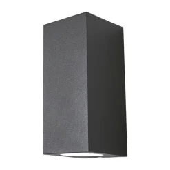Wandlamp Lucande Xava, up/down, antraciet, 2-lamps, GU10