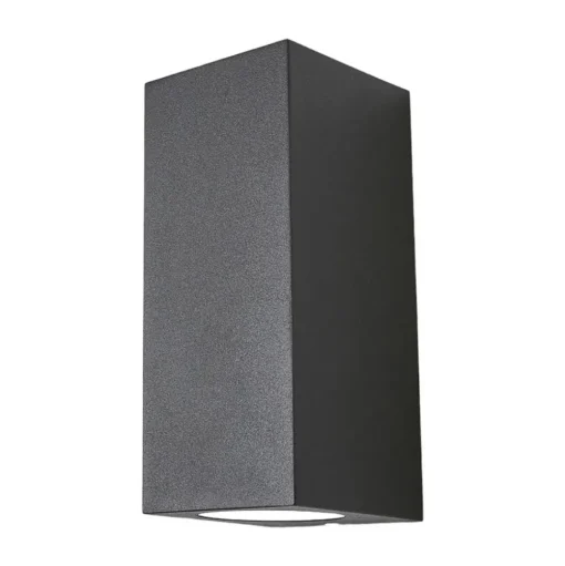Wandlamp Lucande Xava, up/down, antraciet, 2-lamps, GU10
