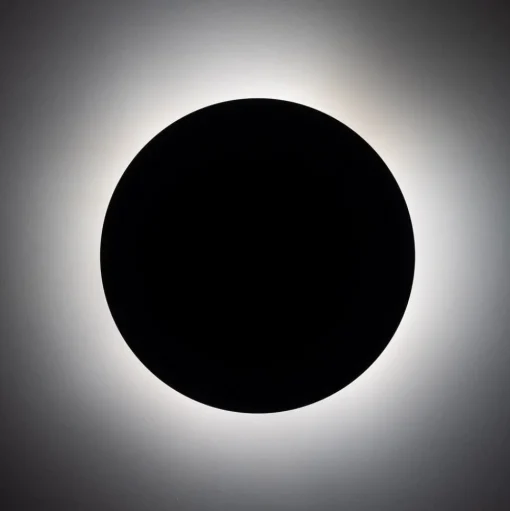 Wandlamp Luna, bruin, indirect licht, Ø 30 cm, staal