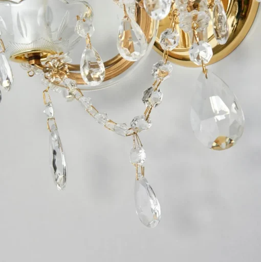Wandlamp Marie Claire, kristal, 2-lamps