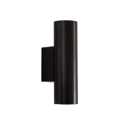 Wandlamp Marion Plus, zwart, GU10, staal, hoogte 18 cm