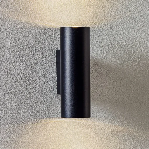 Wandlamp Marley 2-lamps zwart