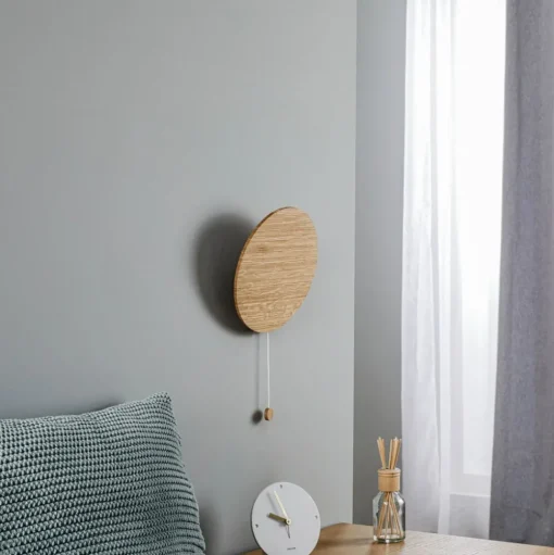 Wandlamp Minimal van eikenhout