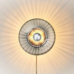 Wandlamp New Wave Optic, rookgrijs, Eyeball, stekker