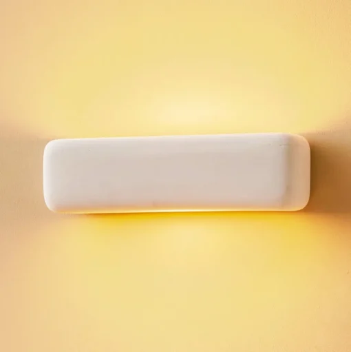 Wandlamp Noris up/down van wit keramiek