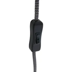 Wandlamp Nové met stekker, zwart