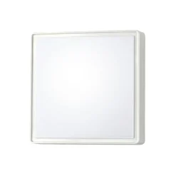 Wandlamp Oban, 30 cm x 30 cm, sensor, 2 x E27, wit, IP65