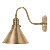 Wandlamp Provence, antiek messing