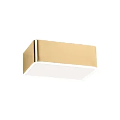 Wandlamp Rauma, messing, breedte 20 cm