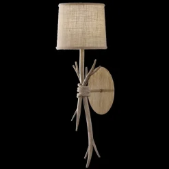 Wandlamp Sabina met textielen kap
