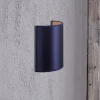 Wandlamp Satin van Atlas, donkerblauw/goud